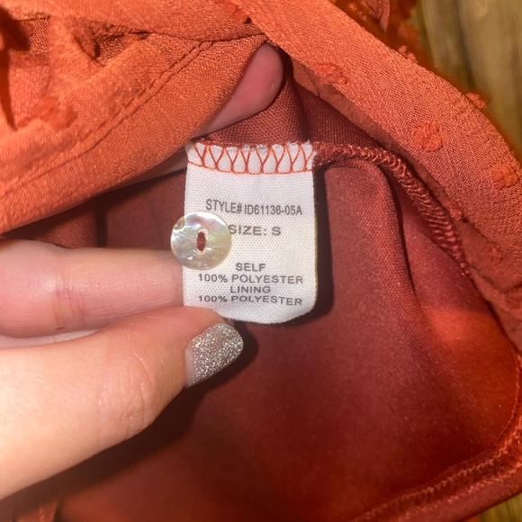 Rust Long-sleeve Dress - Picture 9 of 9